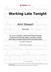 Noten, Akkorde Amii Stewart - Working Late Tonight