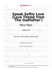 Noten, Akkorde Nino Rota, Andy Williams - Speak Softly Love (Love Theme from 'The Godfather')