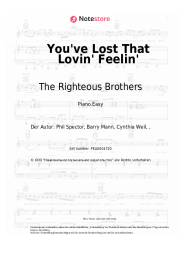 Noten, Akkorde The Righteous Brothers - You've Lost That Lovin' Feelin'