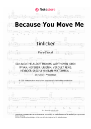 Noten, Akkorde Tinlicker, Helsloot - Because You Move Me