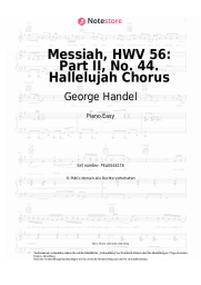 Noten, Akkorde George Handel - Messiah, HWV 56: Part II, No. 44. Hallelujah Chorus