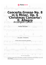 Noten, Akkorde Arcangelo Corelli - Concerto Grosso No. 8 in G Minor, Op. 6 'Christmas Concerto': II. Allegro