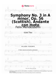 undefined Felix Mendelssohn - Symphony No. 3 in A minor, Op. 56 (Scottish), Andante con moto