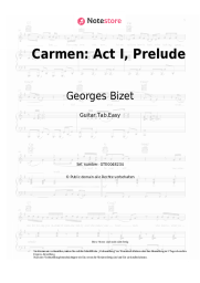 Noten, Akkorde Georges Bizet - Carmen: Act I, Prelude