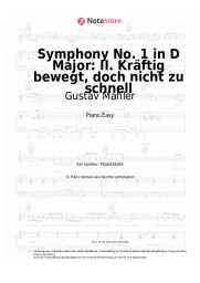 Noten, Akkorde Gustav Mahler - Symphony No. 1 in D Major: II. Kräftig bewegt, doch nicht zu schnell