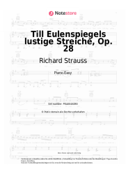 Noten, Akkorde Richard Strauss - Till Eulenspiegels lustige Streiche, Op. 28