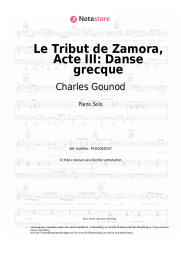 Noten, Akkorde Charles Gounod - Le Tribut de Zamora, Acte III: Danse grecque