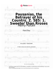 undefined Henry Purcell - Pausanias, the Betrayer of his Country, Z. 585: 1. Sweeter than Rroses