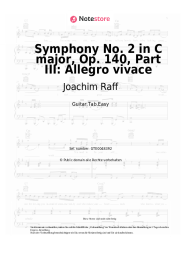 Noten, Akkorde Joachim Raff - Symphony No. 2 in C major, Op. 140, Part III: Allegro vivace
