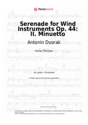 Noten, Akkorde Antonin Dvorak - Serenade for Wind Instruments Op. 44: II. Minuetto