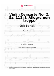 undefined Bela Bartok - Violin Concerto No. 2, Sz. 112: I. Allegro non troppo