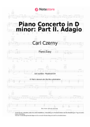 undefined Carl Czerny - Piano Concerto in D minor: Part II. Adagio