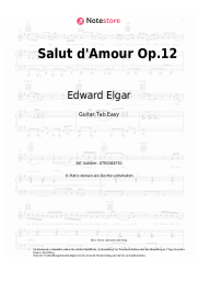 Noten, Akkorde Edward Elgar - Salut d'Amour Op.12
