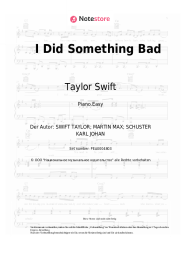 undefined Taylor Swift - I Did Something Bad