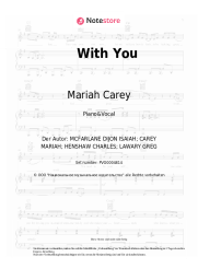 Noten, Akkorde Mariah Carey - With You