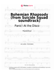 Noten, Akkorde Panic! At the Disco - Bohemian Rhapsody (from Suicide Squad soundtrack)
