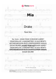Noten, Akkorde Drake, Bad Bunny - Mia