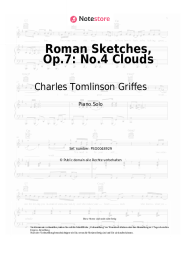 undefined Charles Tomlinson Griffes - Roman Sketches, Op.7: No.4 Clouds