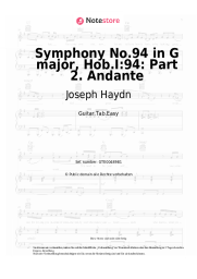 Noten, Akkorde Joseph Haydn - Symphony No.94 in G major, Hob.I:94: Part 2. Andante