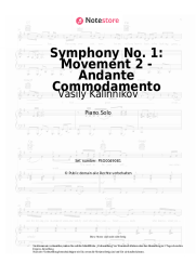 undefined Vasily Kalinnikov - Symphony No. 1: Movement 2 - Andante Commodamento