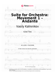 undefined Vasily Kalinnikov - Suite for Orchestra: Movement 1 – Andante