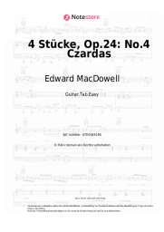 Noten, Akkorde Edward MacDowell - 4 Stücke, Op.24: No.4 Czardas