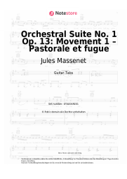Noten, Akkorde Jules Massenet - Orchestral Suite No. 1 Op. 13: Movement 1 – Pastorale et fugue