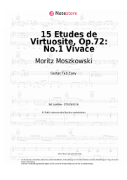 Noten, Akkorde Moritz Moszkowski - 15 Etudes de Virtuosite, Op.72: No.1 Vivace