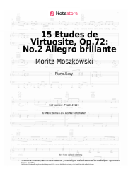 Noten, Akkorde Moritz Moszkowski - 15 Etudes de Virtuosite, Op.72: No.2 Allegro brillante