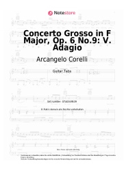 Noten, Akkorde Arcangelo Corelli - Concerto Grosso in F Major, Op. 6 No.9: V. Adagio