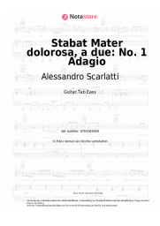 Noten, Akkorde Alessandro Scarlatti - Stabat Mater dolorosa, a due: No. 1 Adagio