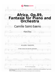 Noten, Akkorde Camille Saint-Saens - Africa, Op.89, Fantasie for Piano and Orchestra