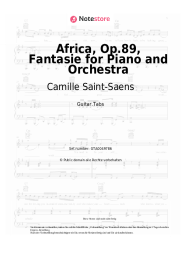 Noten, Akkorde Camille Saint-Saens - Africa, Op.89, Fantasie for Piano and Orchestra