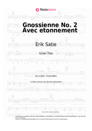 Noten, Akkorde Erik Satie - Gnossienne No.2 Avec etonnement