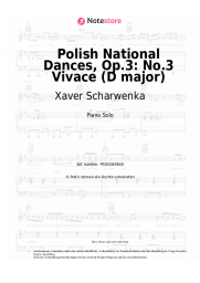 undefined Xaver Scharwenka - Polish National Dances, Op.3: No.3 Vivace (D major)