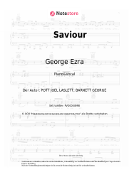 Noten, Akkorde George Ezra, First Aid Kit - Saviour