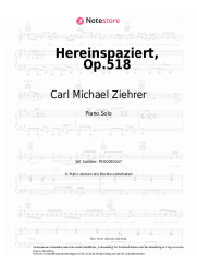 undefined Carl Michael Ziehrer - Hereinspaziert, Op.518