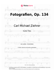 Noten, Akkorde Carl Michael Ziehrer - Fotografien, Op. 134