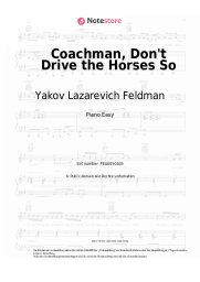 undefined Yakov Lazarevich Feldman - Coachman, Don't Drive the Horses So