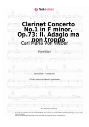undefined Carl Maria Von Weber - Clarinet Concerto No.1 in F minor, Op.73: II. Adagio ma non troppo