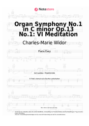 undefined Charles-Marie Widor - Organ Symphony No.1 in C minor Op.13 No.1: VI Meditation
