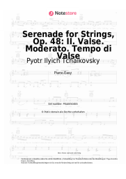 undefined Pyotr Ilyich Tchaikovsky - Serenade for Strings, Op. 48: II. Valse. Moderato. Tempo di Valse