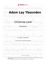undefined Christmas carol - Adam Lay Ybounden