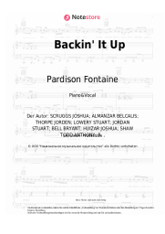 Noten, Akkorde Pardison Fontaine, Cardi B - Backin' It Up