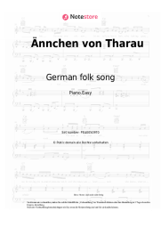 undefined German folk song - Ännchen von Tharau