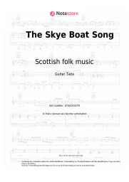 Noten, Akkorde Scottish folk music - The Skye Boat Song