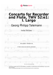 undefined Georg Philipp Telemann - Concerto for Recorder and Flute, TWV 52:e1: I. Largo