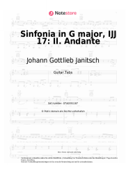 Noten, Akkorde Johann Gottlieb Janitsch - Sinfonia in G major, IJJ 17: II. Andante