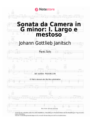 undefined Johann Gottlieb Janitsch - Sonata da Camera in G minor: I. Largo e mestoso