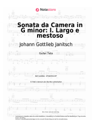 undefined Johann Gottlieb Janitsch - Sonata da Camera in G minor: I. Largo e mestoso